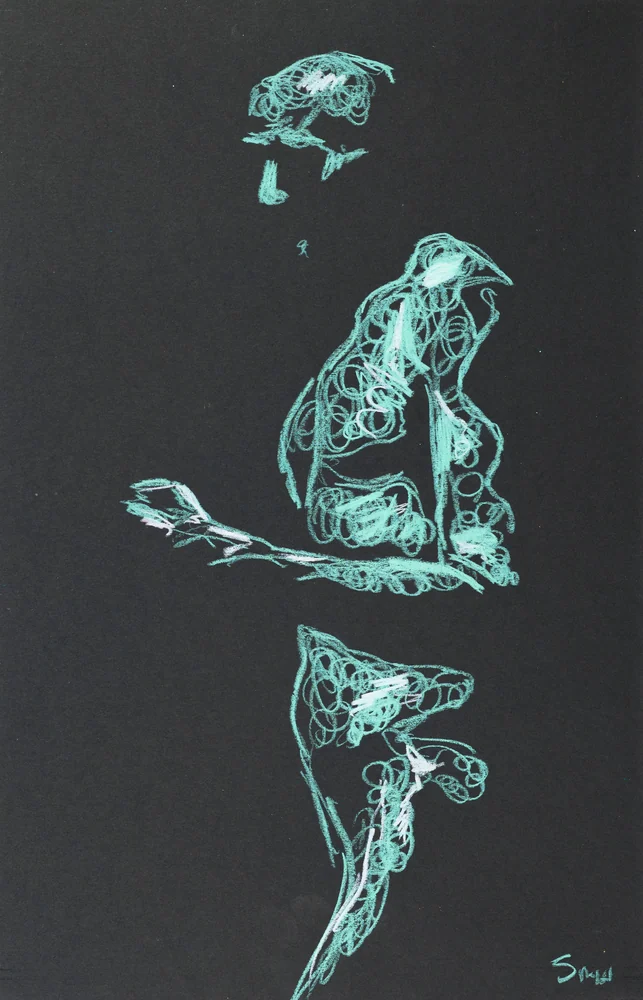 Standing figure, side view by Riley Adamson