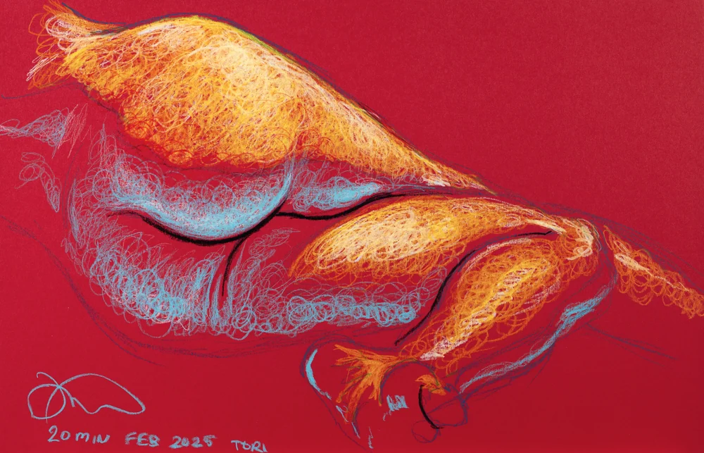 Lying-side figure, side view by Riley Adamson
