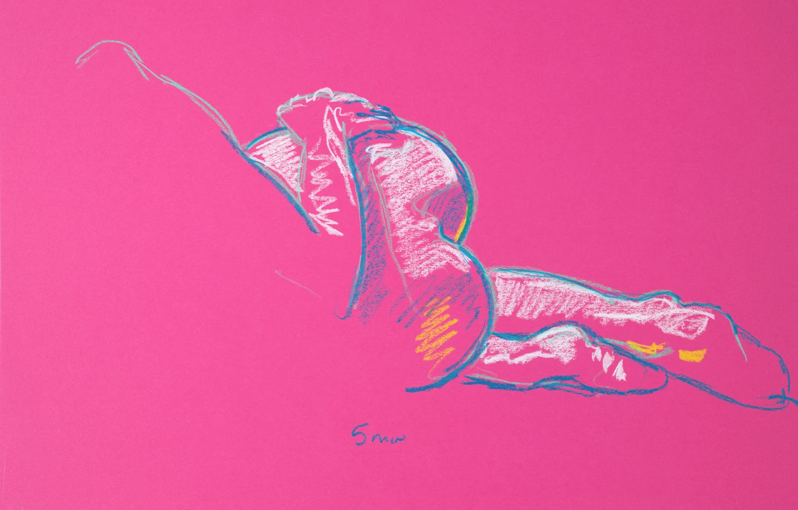 Lying-side figure, back view by Riley Adamson