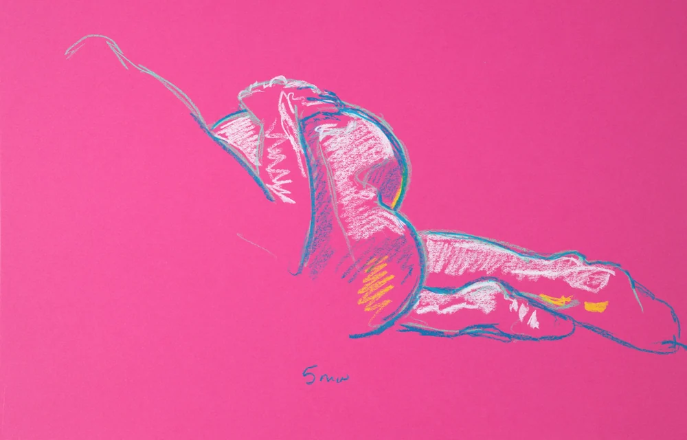 Lying-side figure, back view by Riley Adamson