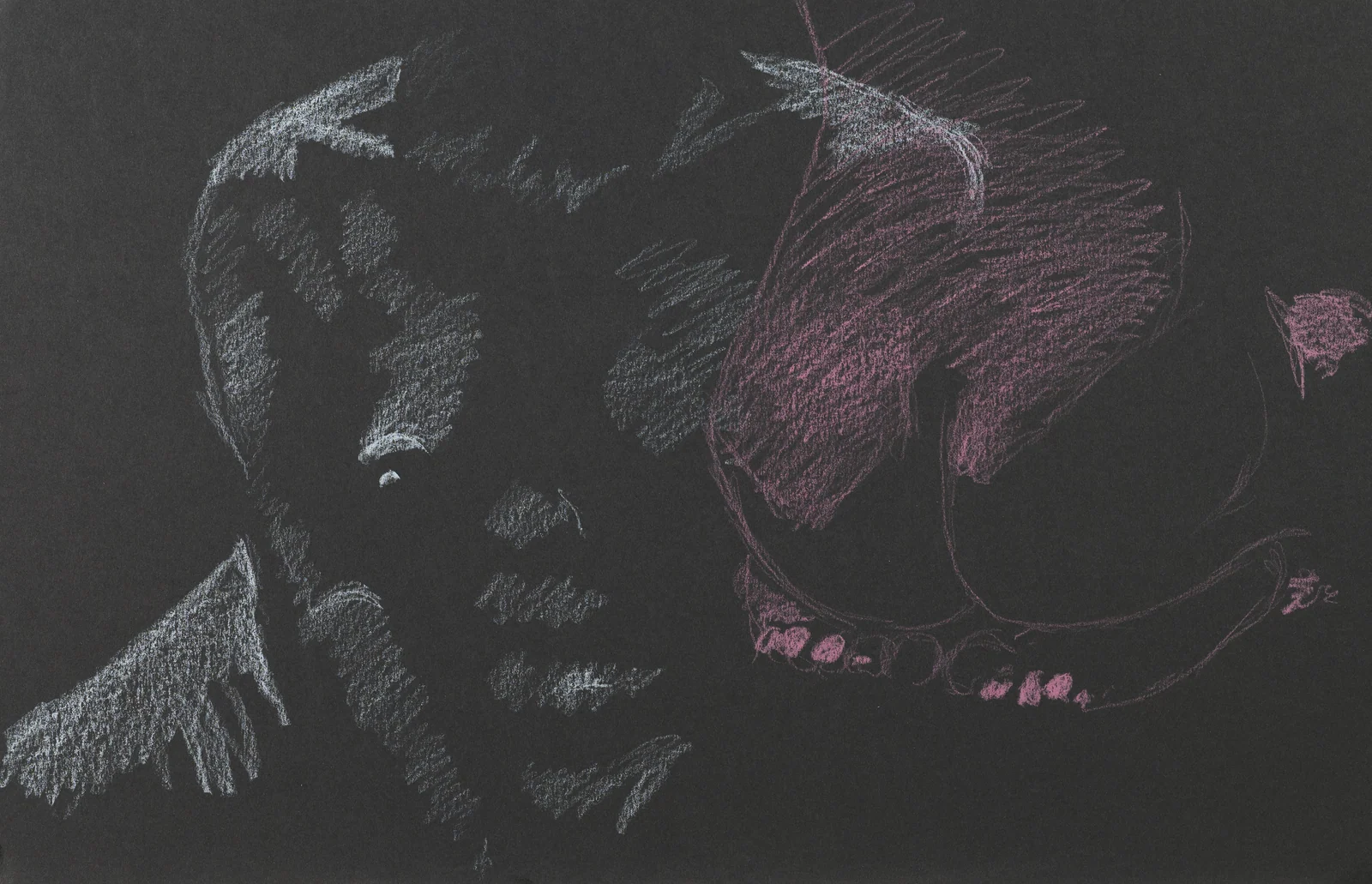 Figure drawing, side view by Riley Adamson