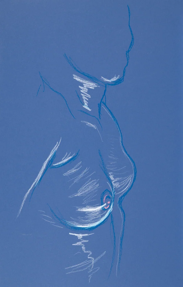 Standing figure, side view by Riley Adamson