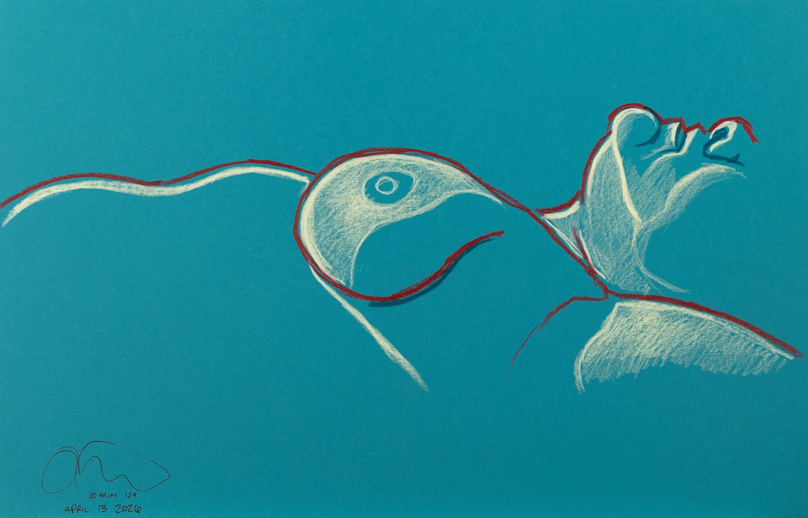 Lying-supine figure, side view by Riley Adamson