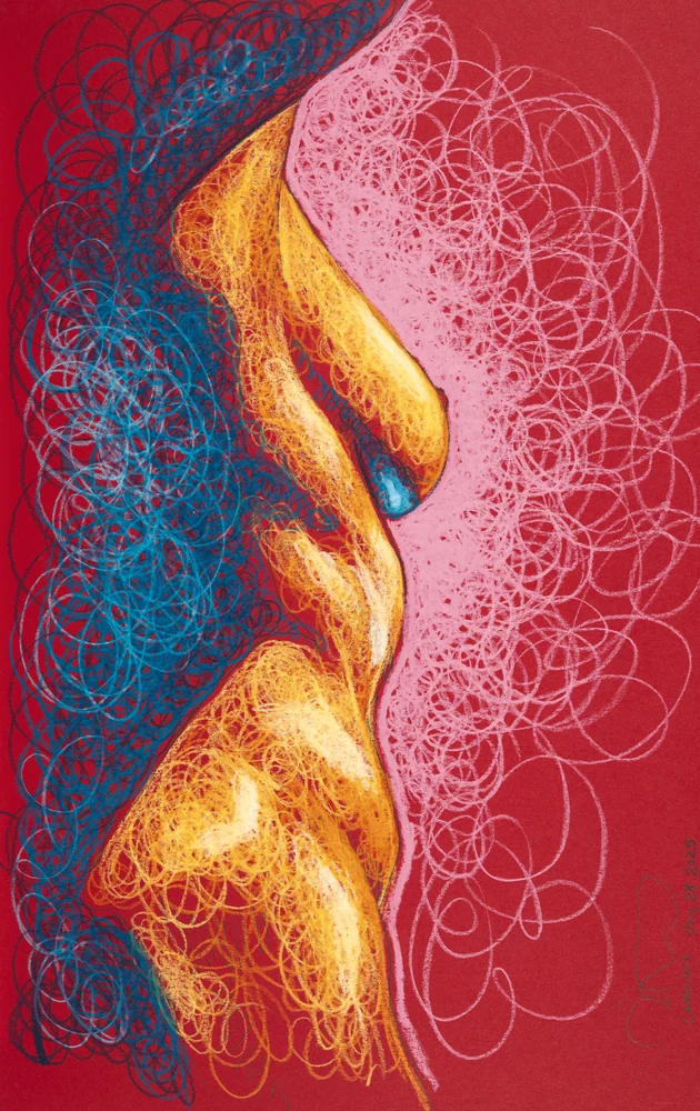 Standing figure, side view by Riley Adamson