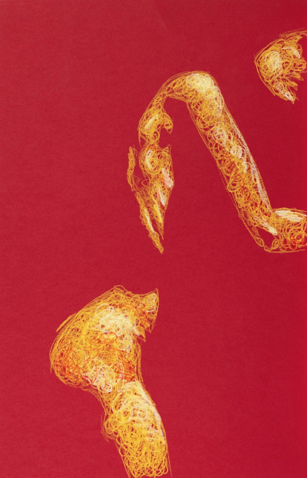 Figure drawing, side view by Riley Adamson