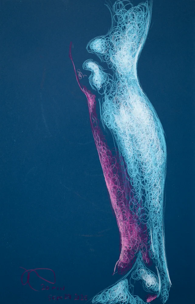 Standing figure, side view by Riley Adamson