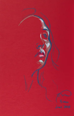Seated figure, front view