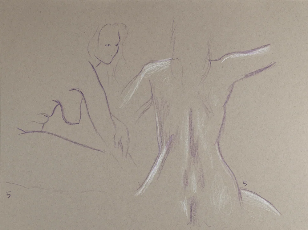 Gesture sheet, 2 poses by Riley Adamson