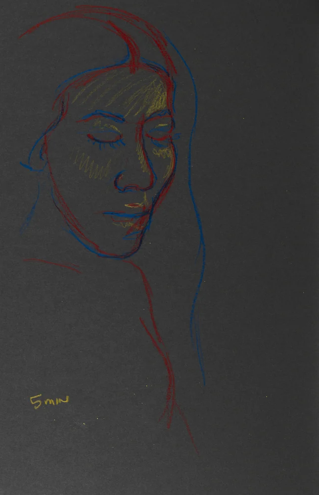 Figure drawing, front view by Riley Adamson