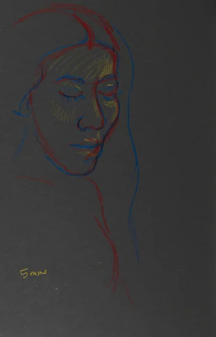 Figure drawing, front view by Riley Adamson