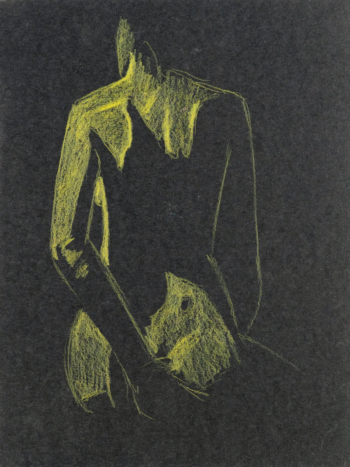 Seated figure, back view by Riley Adamson
