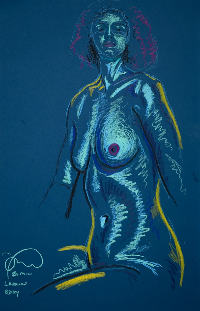 Seated figure by Riley Adamson