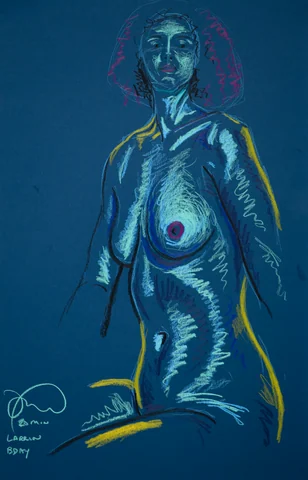Seated figure