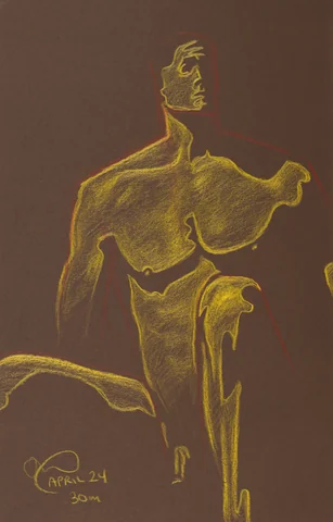 Standing figure, front view by Riley Adamson