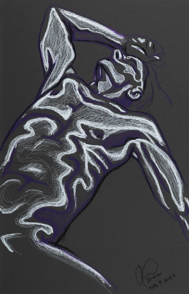Lying-supine figure, front view by Riley Adamson