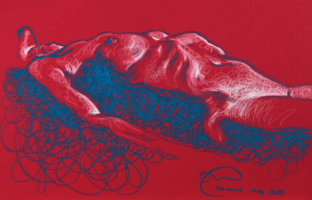 Lying-supine figure, side view by Riley Adamson