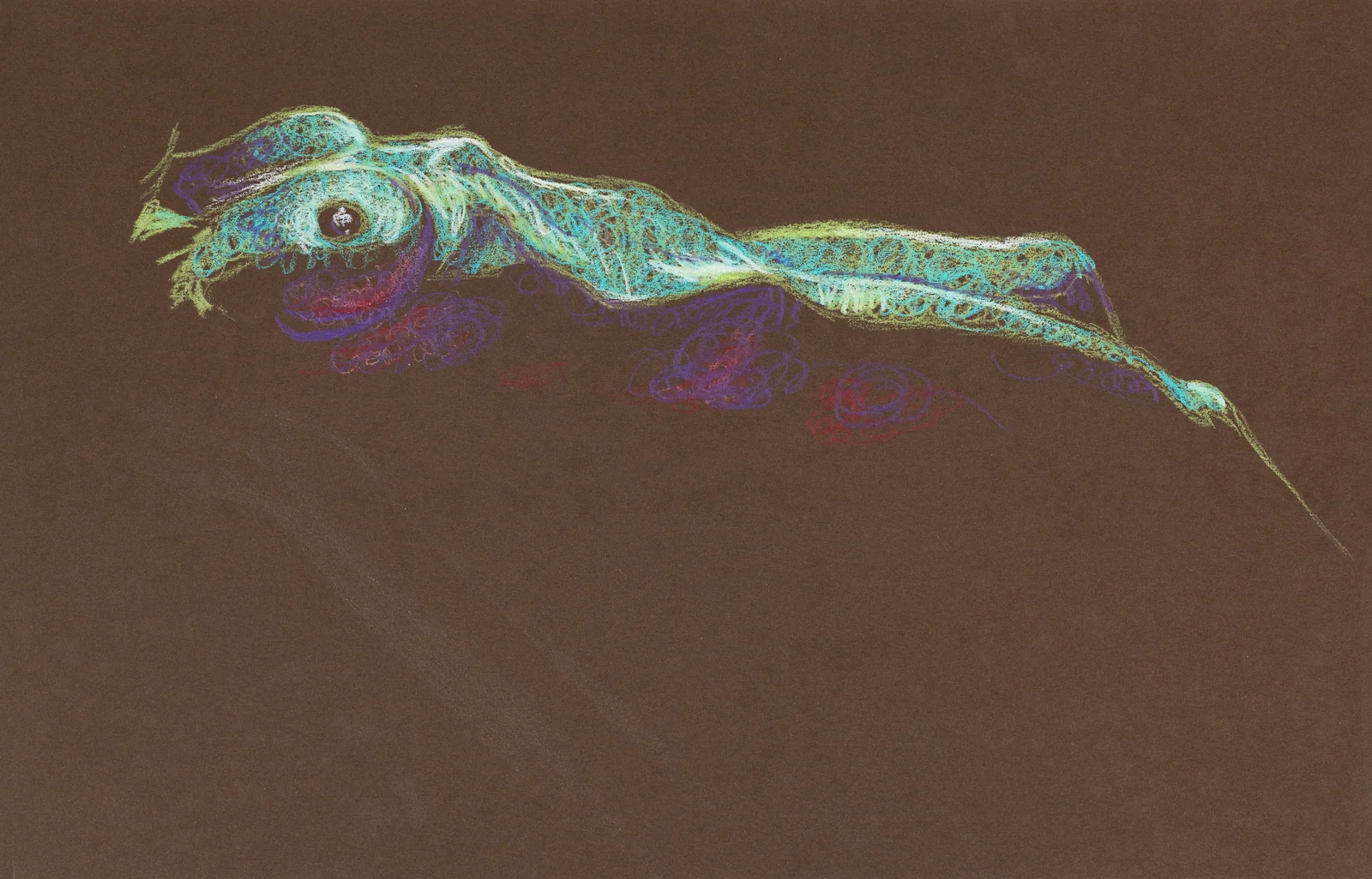 Lying-supine figure, side view by Riley Adamson