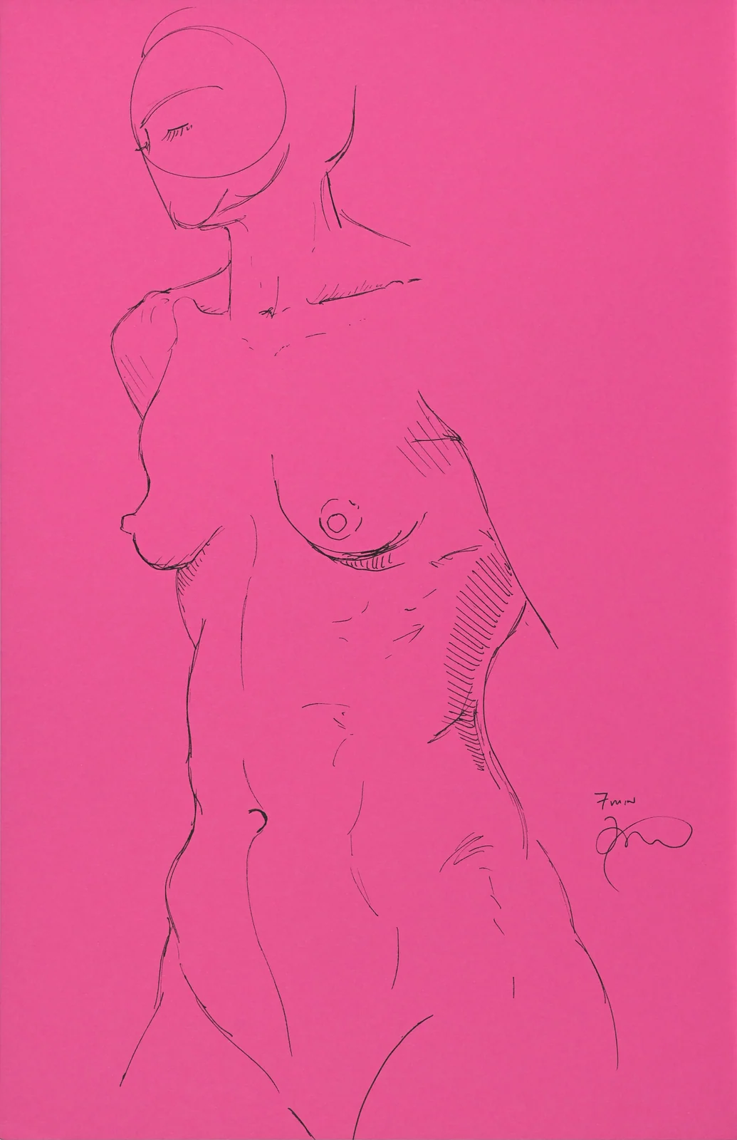 Lying-supine figure, front view by Riley Adamson