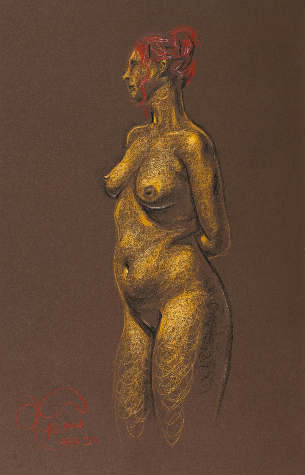 Standing figure, front view by Riley Adamson