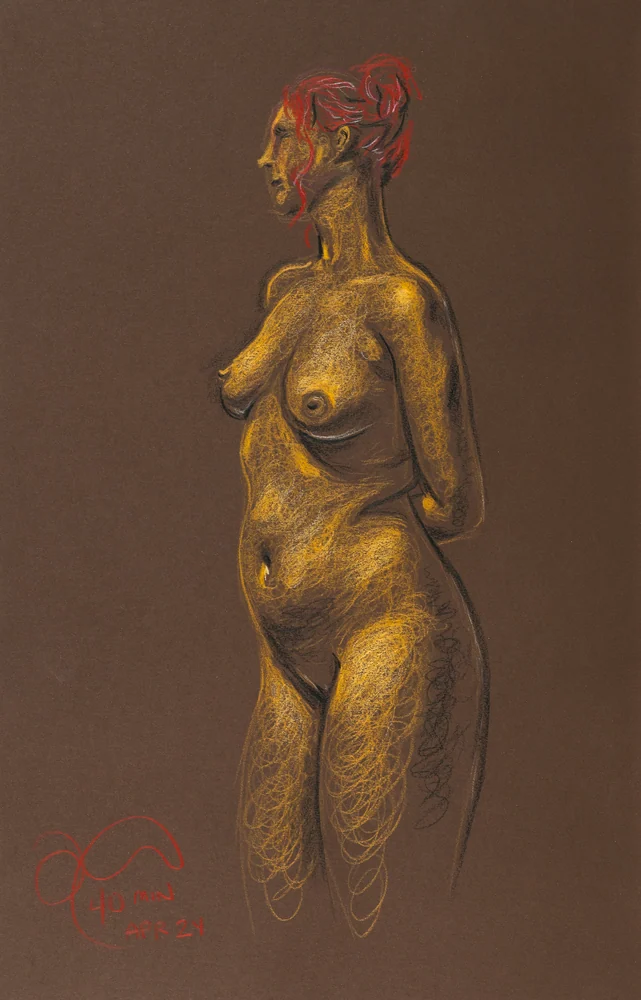 Standing figure, front view by Riley Adamson