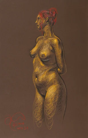 Standing figure, front view by Riley Adamson