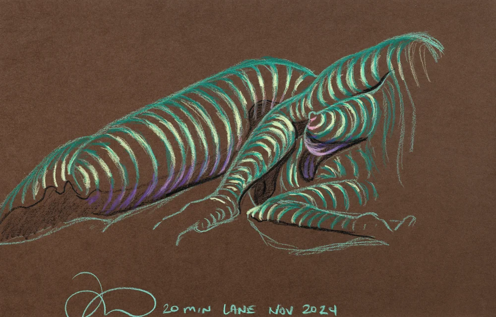 Lying-side figure by Riley Adamson