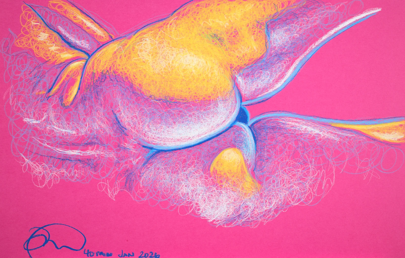 Lying-side figure, back view by Riley Adamson