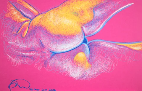 Lying-side figure, back view by Riley Adamson