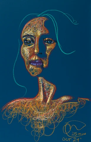 Figure drawing, front view