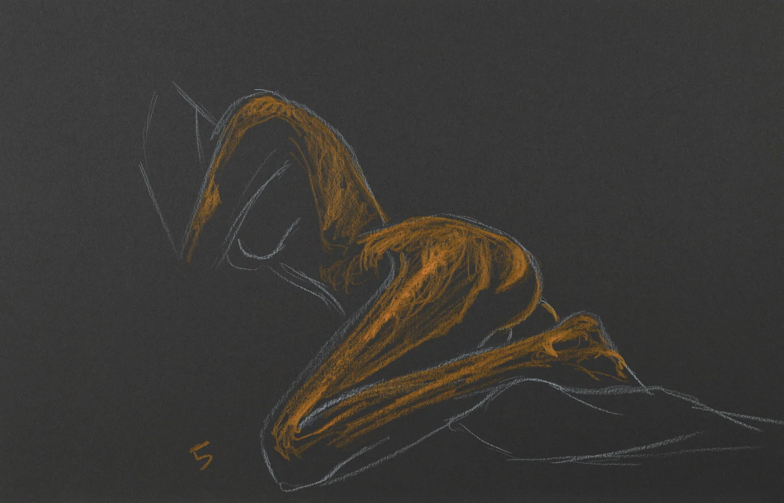 Lying-side figure, side view by Riley Adamson