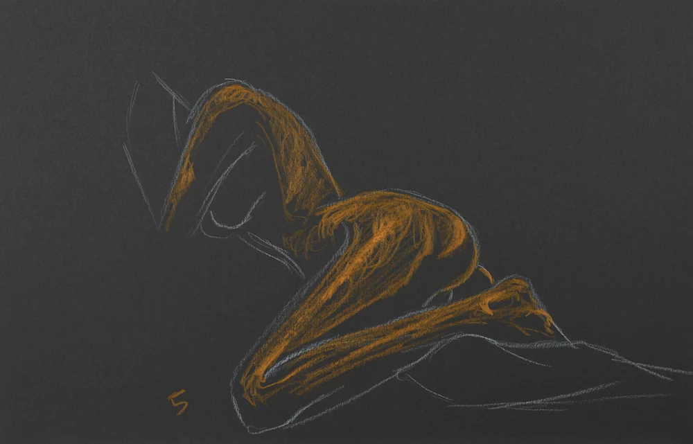 Lying-side figure, side view by Riley Adamson