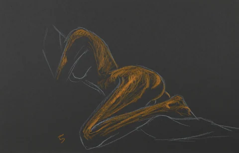 Lying-side figure, side view by Riley Adamson