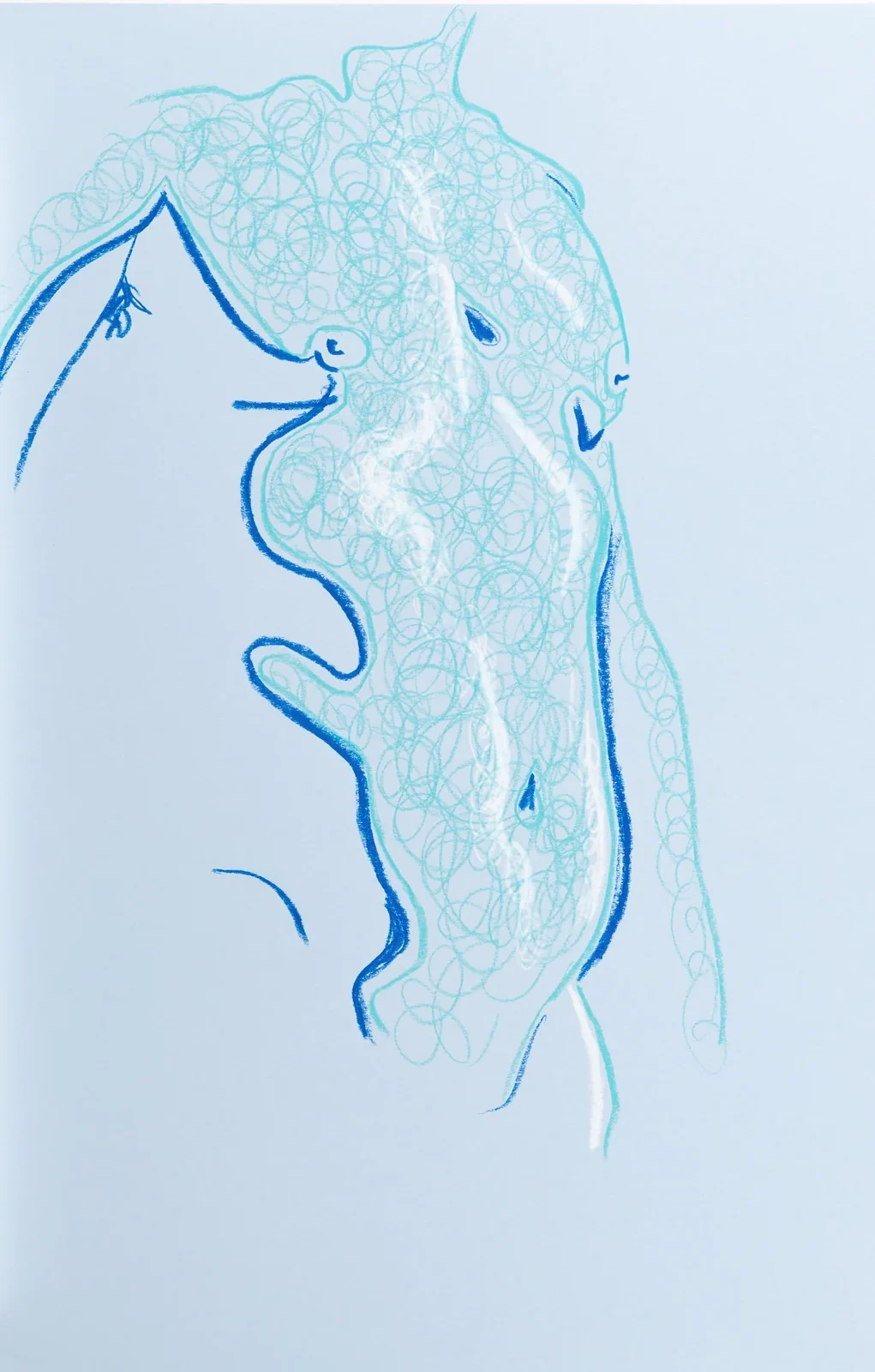 Standing figure, side view by Riley Adamson