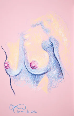 Figure drawing, front view