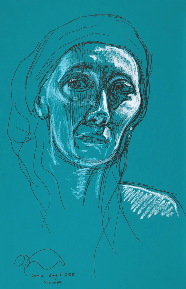 Figure drawing, front view by Riley Adamson