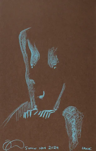 Figure drawing, front view by Riley Adamson