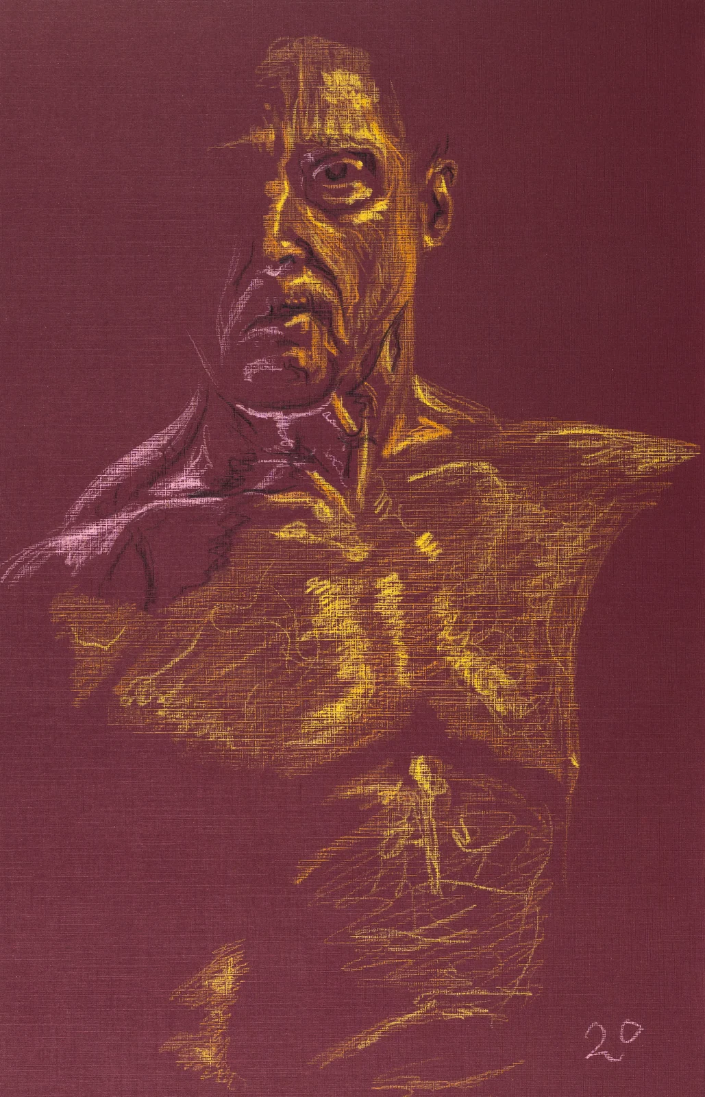 Figure drawing, front view by Riley Adamson