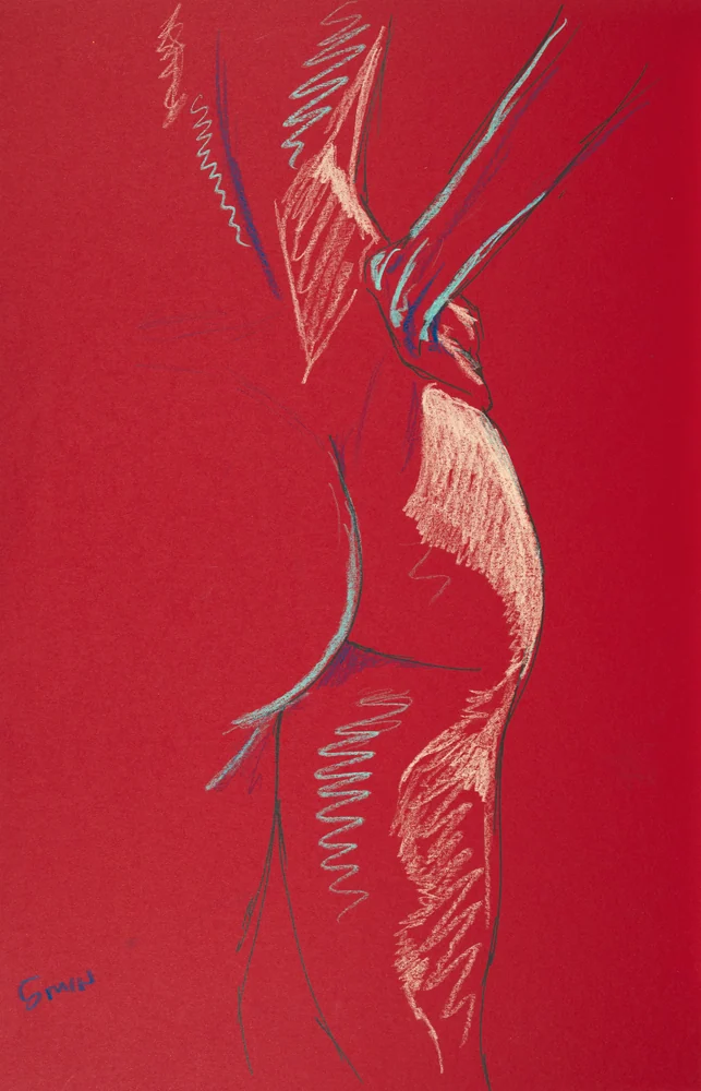 Standing figure, side view by Riley Adamson