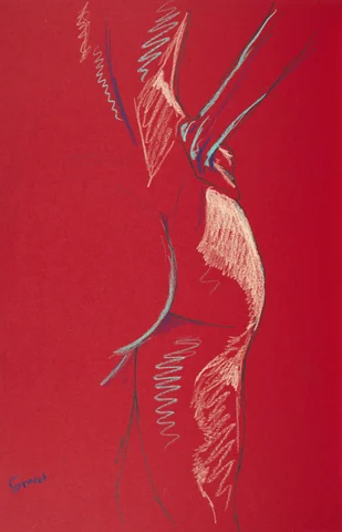Standing figure, side view by Riley Adamson