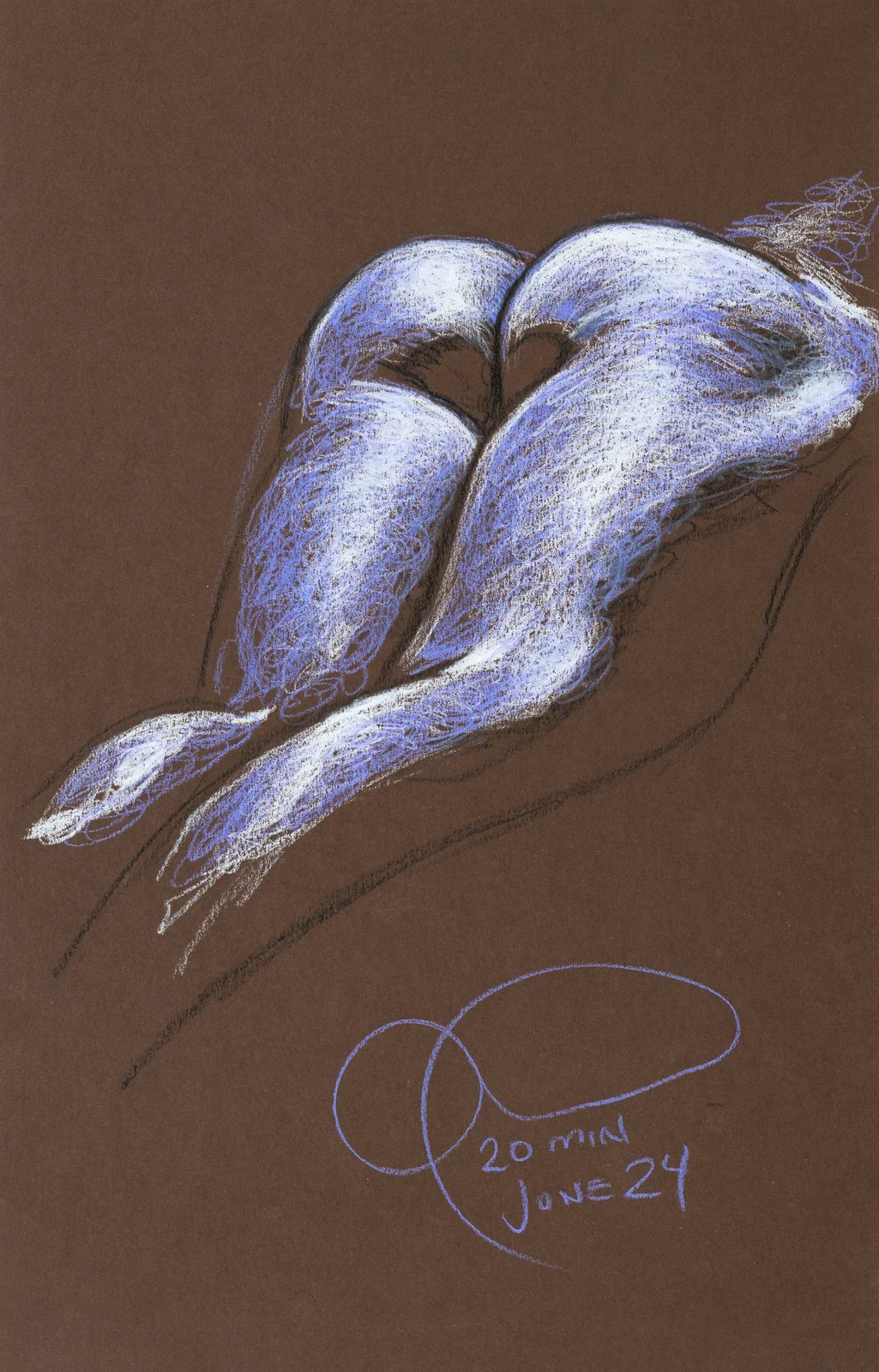 Lying-prone figure, back view by Riley Adamson