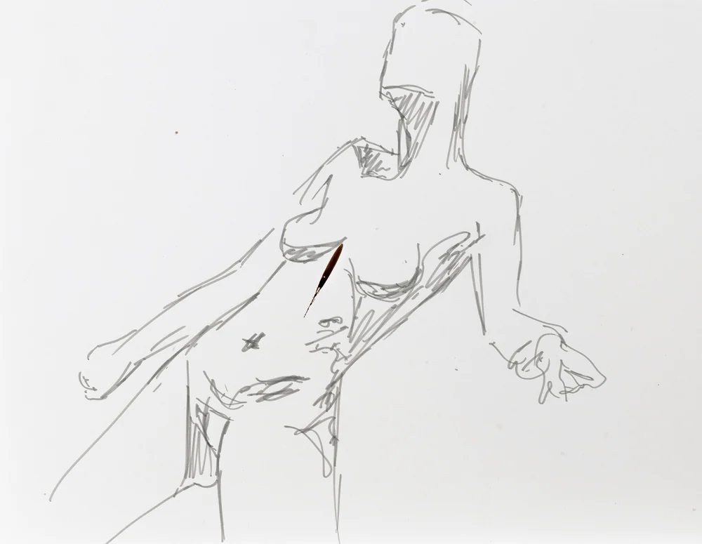 Standing figure, front view by Riley Adamson