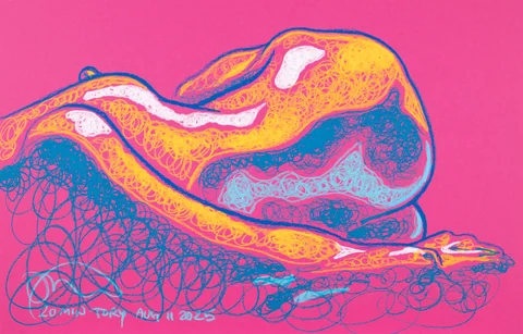 Lying-side figure by Riley Adamson