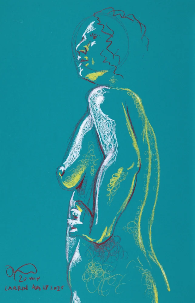 Standing figure, side view by Riley Adamson
