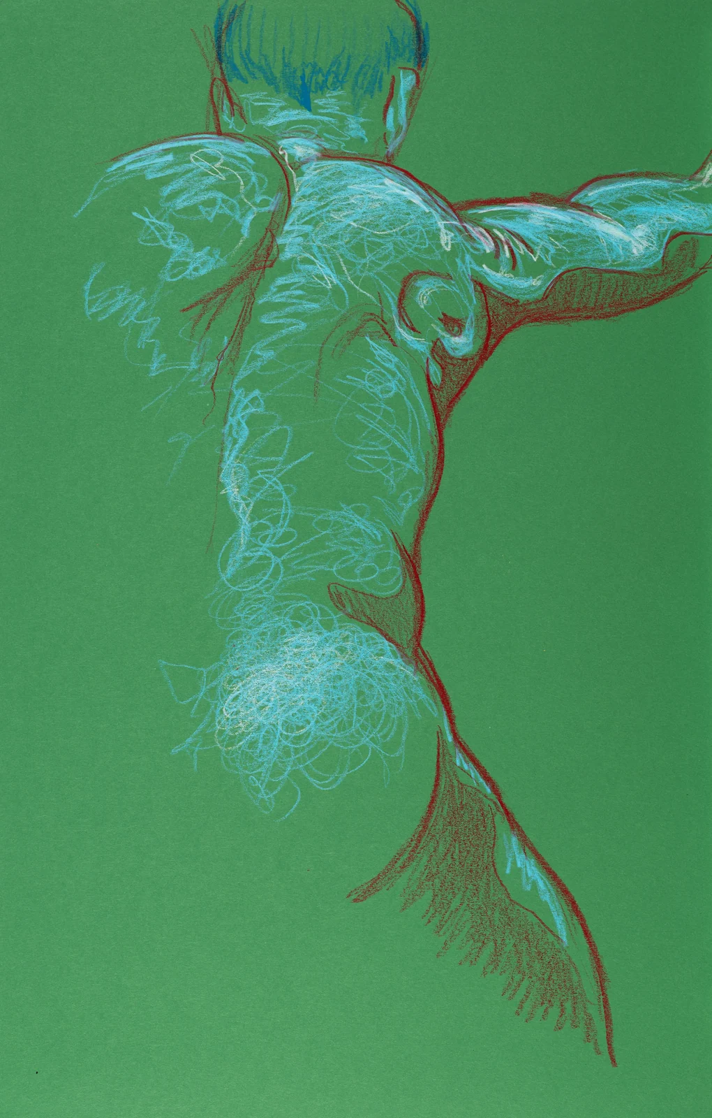 Standing figure, back view by Riley Adamson