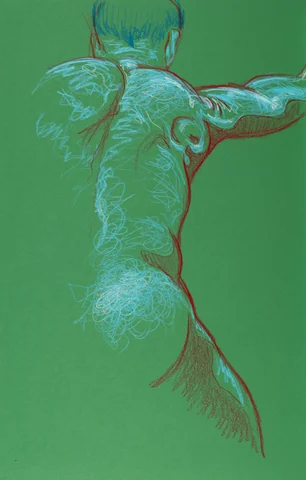 Standing figure, back view by Riley Adamson