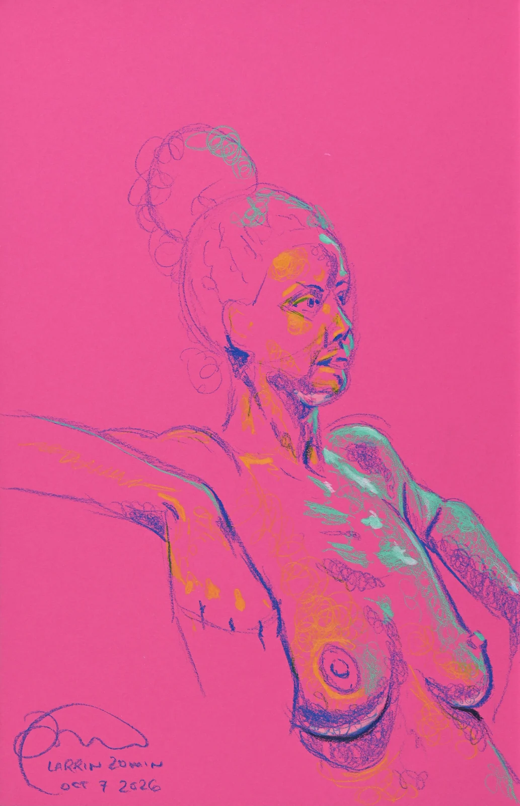 Lying-side figure by Riley Adamson