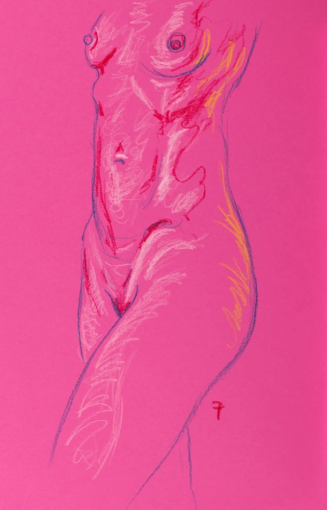Standing figure, side view by Riley Adamson