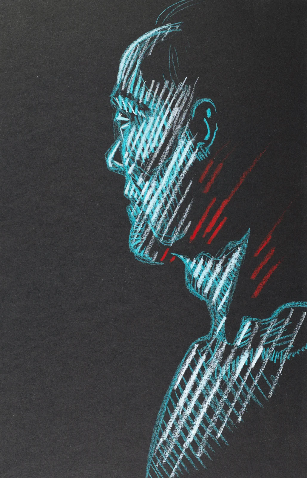 Standing figure, side view by Riley Adamson
