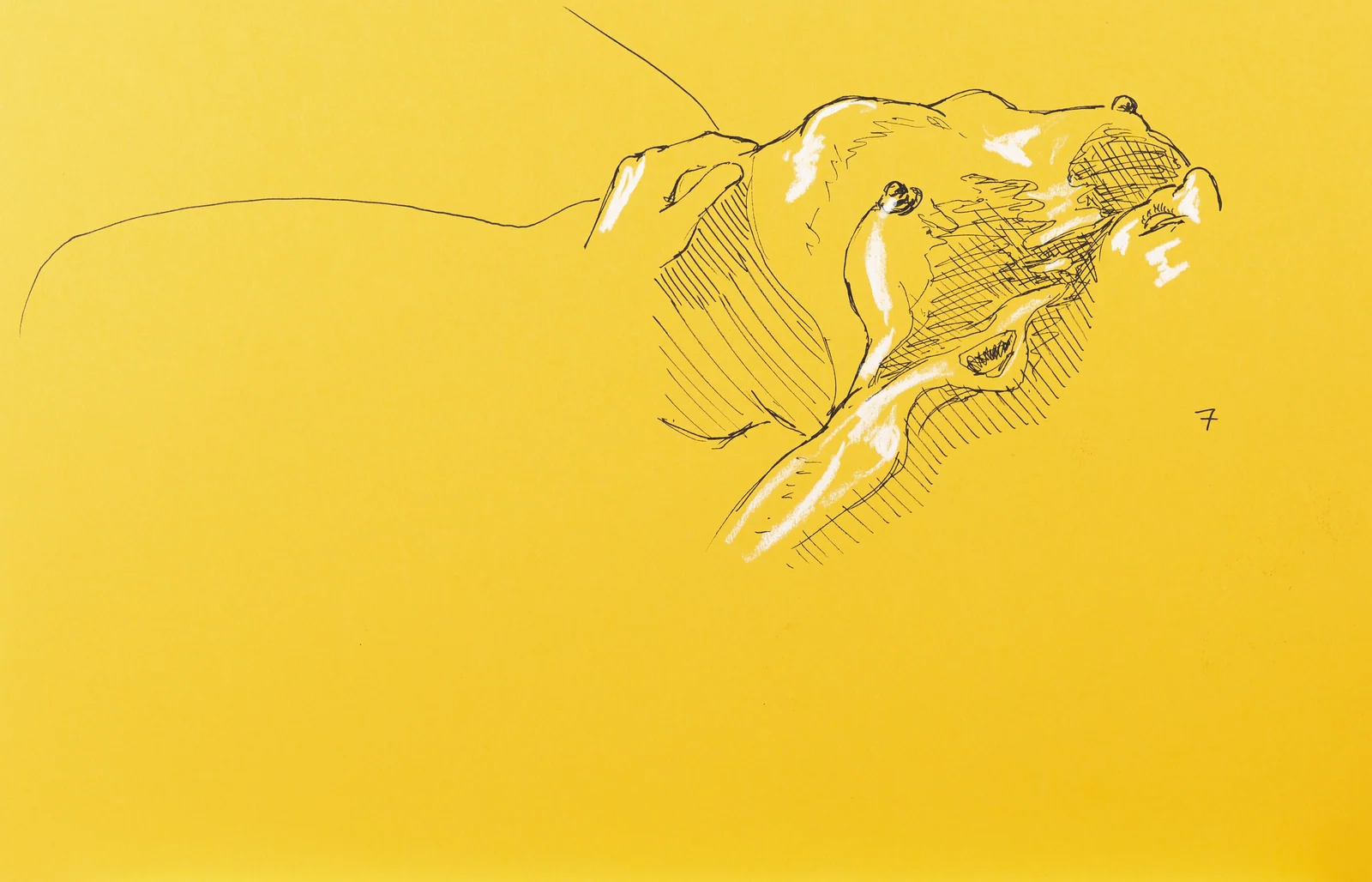 Lying-supine figure, side view by Riley Adamson