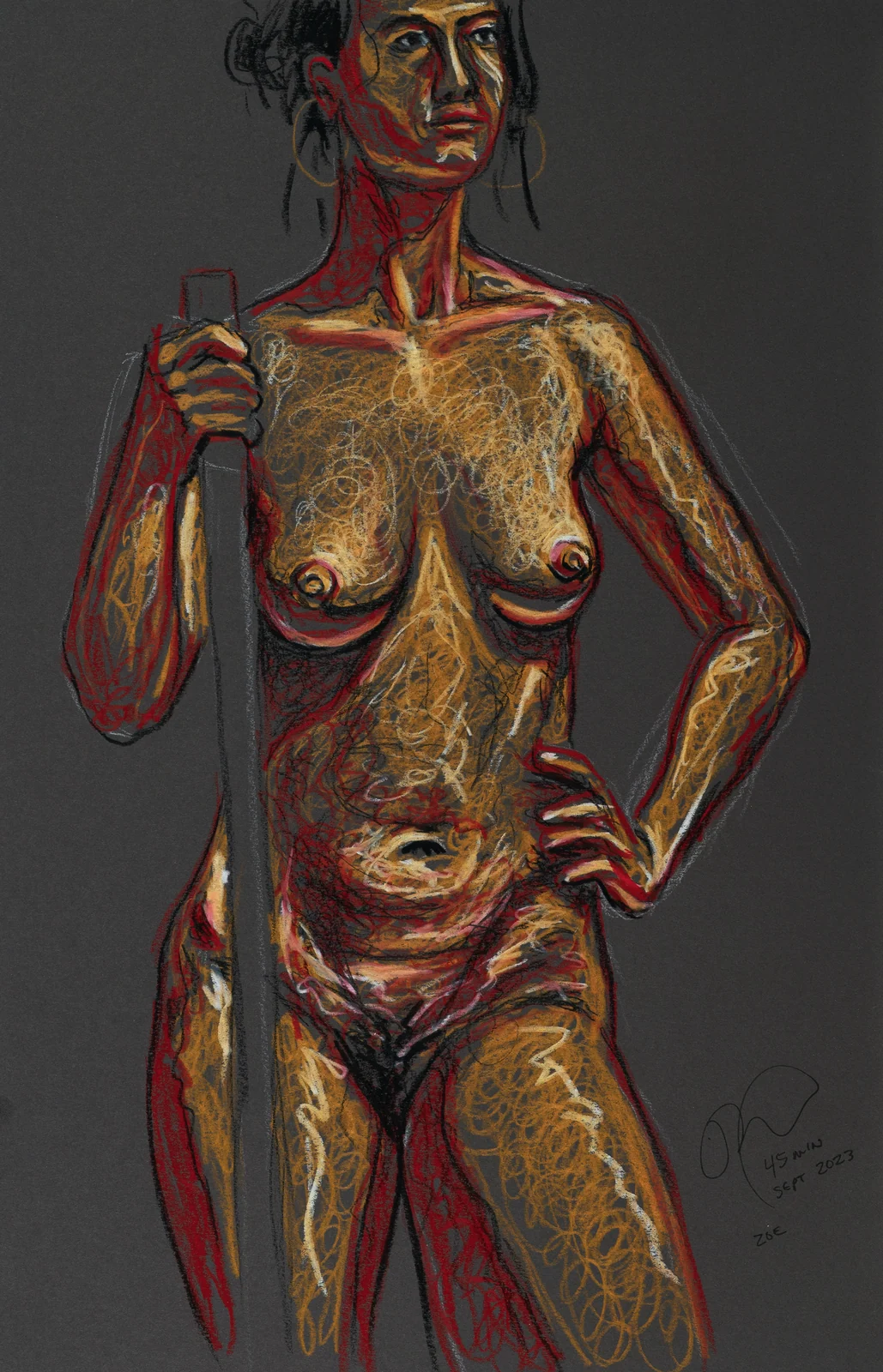 Standing figure, front view by Riley Adamson